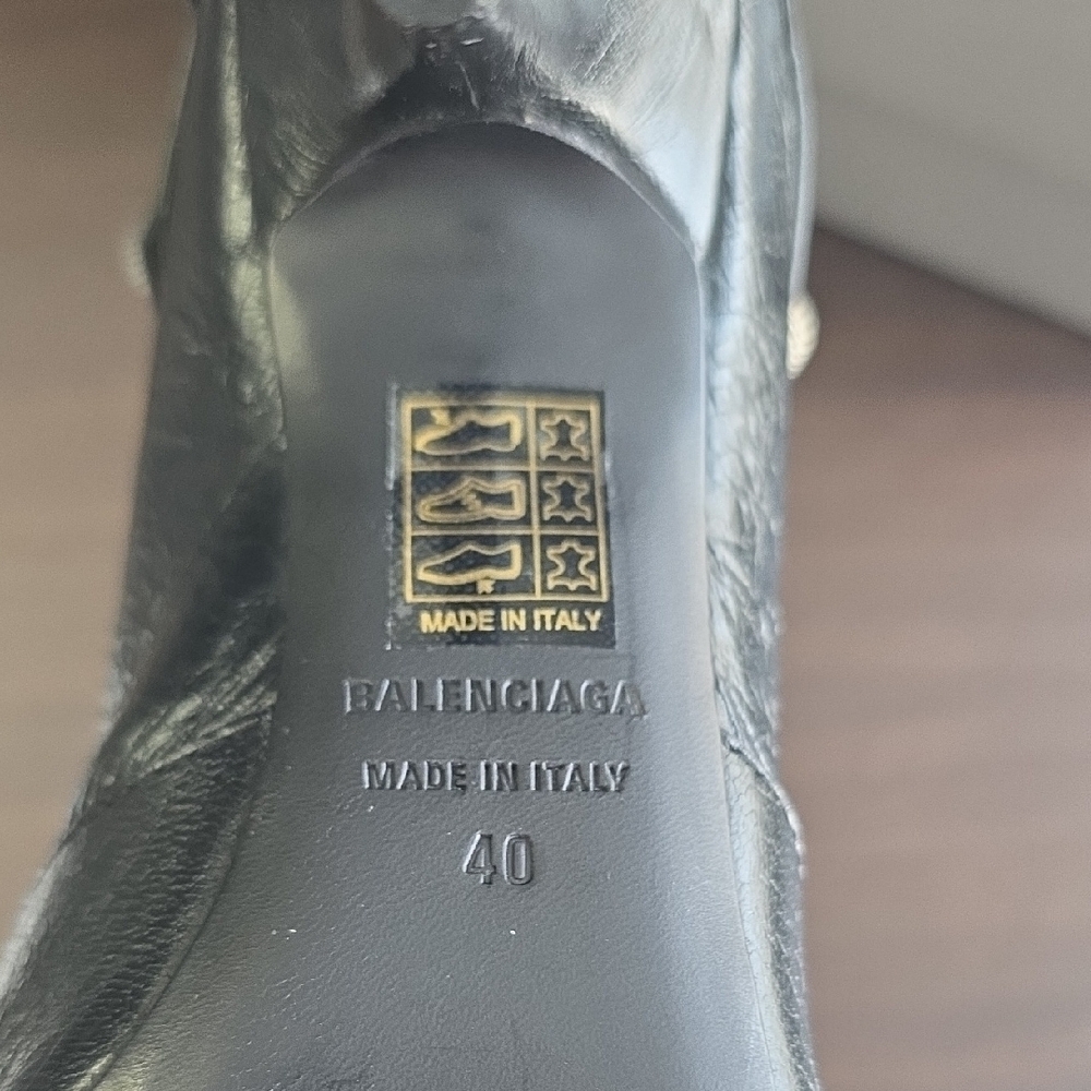 Balenciaga Black Studded Heels - Picture 9 of 10